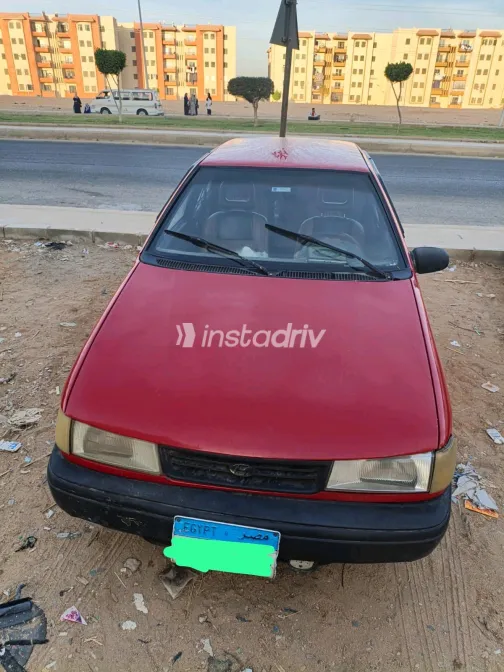 هيونداي اكسيل 1994 أحمر يدوي مستعملة للبيع في القاهرة الكبرى ( القاهرة - الجيزة) - 1