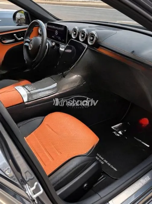 Mercedes C 200 2023 Gray Automatic Used for Sale in Sheikh Zayed City - 1