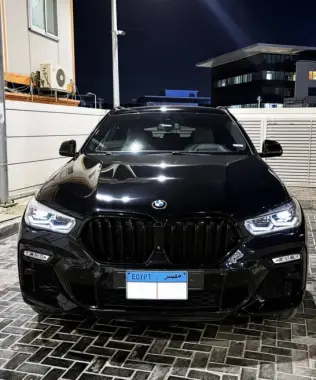 بي ام دبليو X6 2021 أسود أوتوماتيك مستعملة للبيع في القاهرة