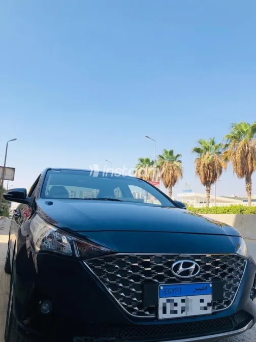 Hyundai Accent HCI 2021 Black Automatic Used for Sale in Greater Cairo ( Cairo + Giza) - 1