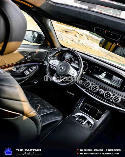 Mercedes S 450 2019 Black Automatic Used for Sale in Greater Cairo ( Cairo + Giza) - 4