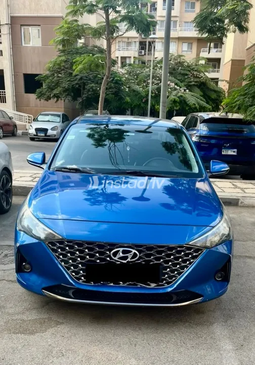 Hyundai Accent HCI 2021 Blue Automatic Used for Sale in Greater Cairo ( Cairo + Giza) - 1