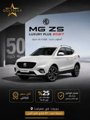 MG ZS 2027 Silver Automatic New for Sale in Nasr city