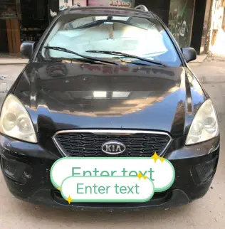 Kia Carens 2013 Black Automatic Used for Sale in Greater Cairo ( Cairo + Giza)