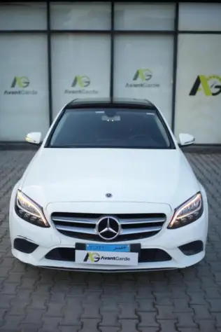 Mercedes C 180 2019 White Automatic Used for Sale in Nasr city