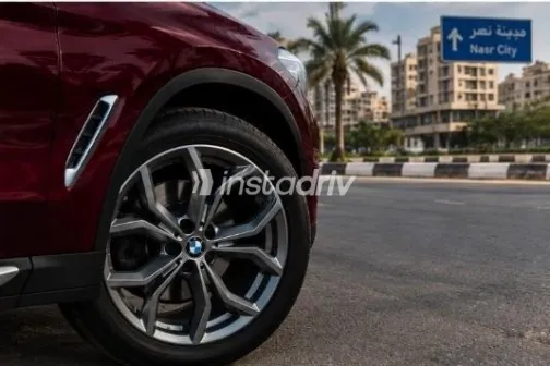 BMW X3 2019 Dark Red Automatic Used for Sale in Cairo - 2