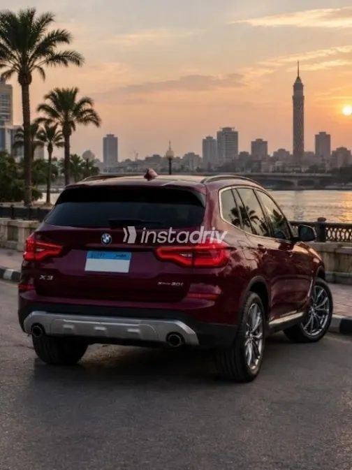 BMW X3 2019 Dark Red Automatic Used for Sale in Cairo - 4