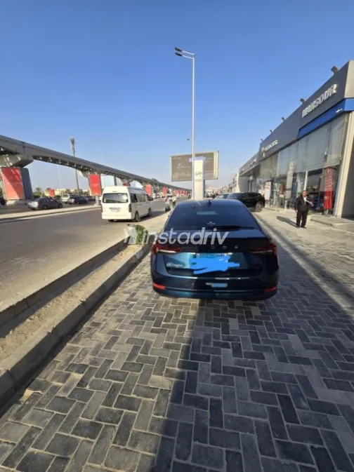 Skoda Octavia 2024 Dark Blue Automatic Used for Sale in Kafr Shukr - 3