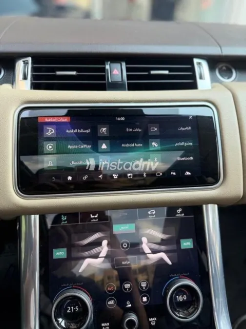 Land Rover Range Rover Sport 2021 Black Automatic Used for Sale in Nasr city - 4
