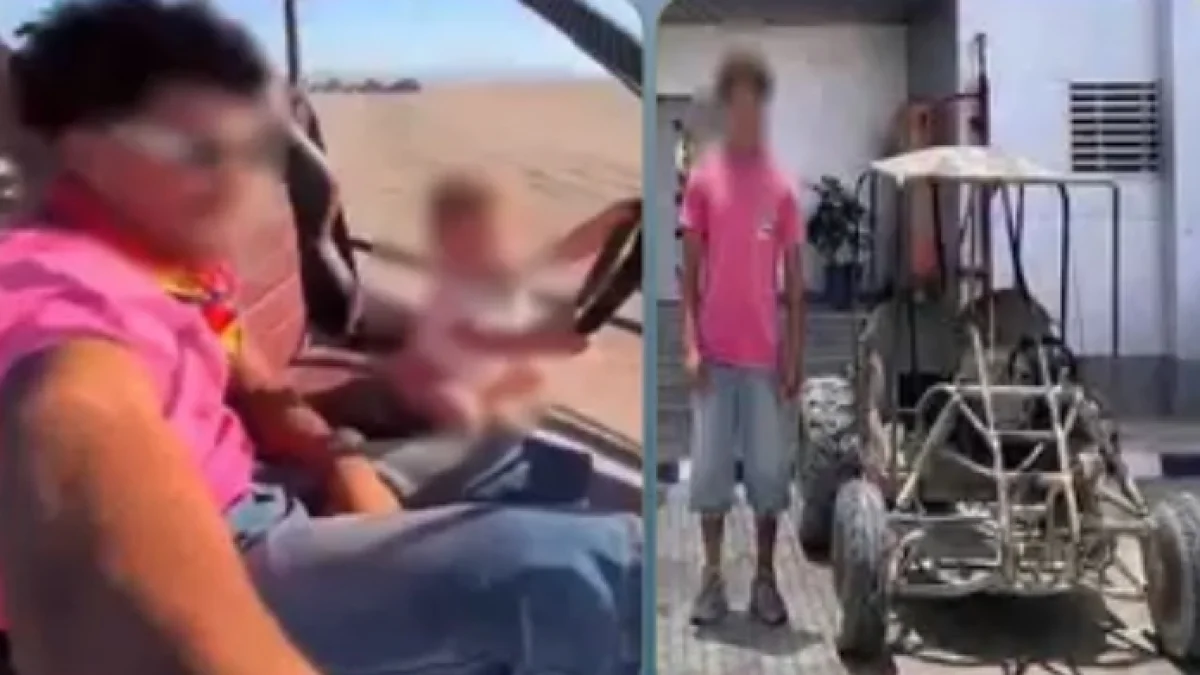 التحفظ على سيارة سفاري في الغردقة بعد واقعة قيادة طفل لها