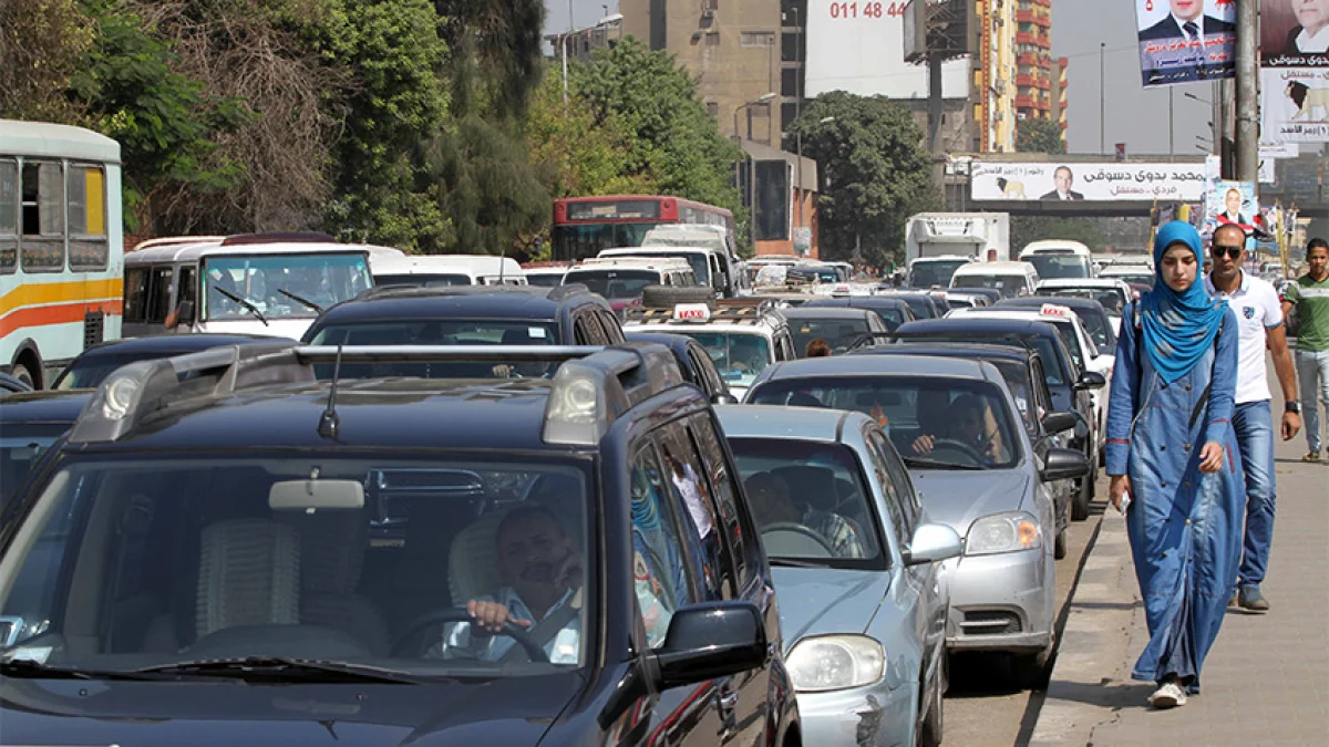 كثافات مرورية متوسطة على المحاور الرئيسية بالقاهرة والجيزة صباح اليوم