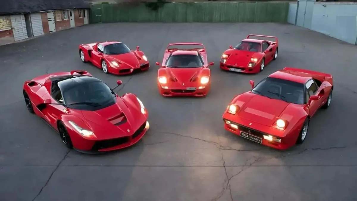 Seven Rare Ferraris Head to Monterey Auction, From 288 GTO to the First Electric Luce