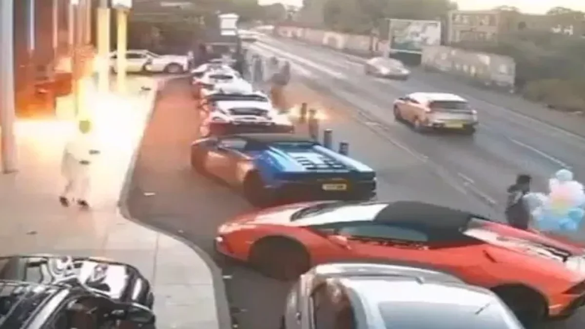 Firebomb Attack on Wedding Hall in Birmingham Leaves McLaren and Lamborghini Destroyed