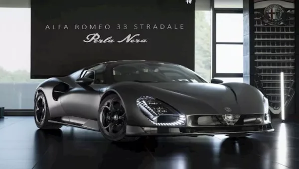 Alfa Romeo Unveils the Only 33 Stradale Perla Nera in the World at Arese Museum