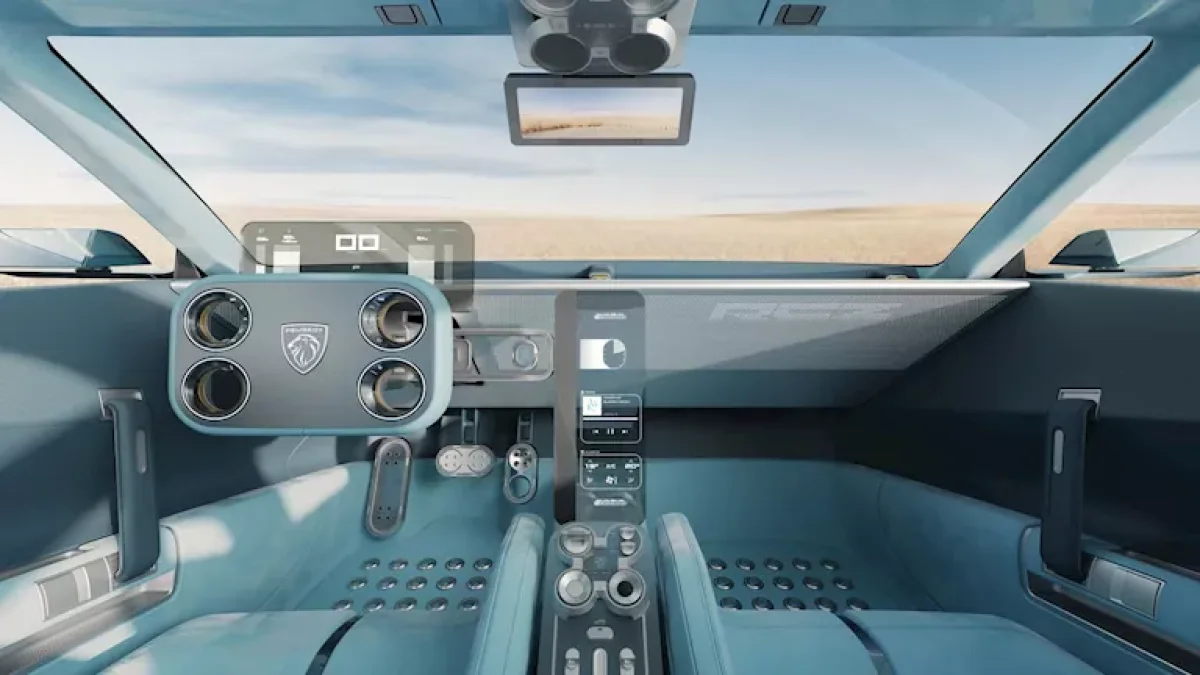Peugeot Unveils RCZ Vision Concept with Square Steering Wheel