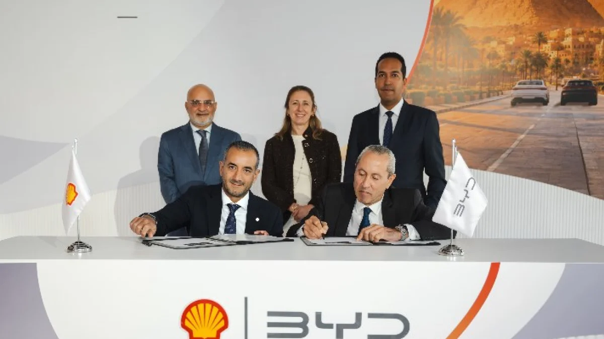 Shell Lubricants Egypt Signs Partnership with Mandream to Supply BYD Vehicles